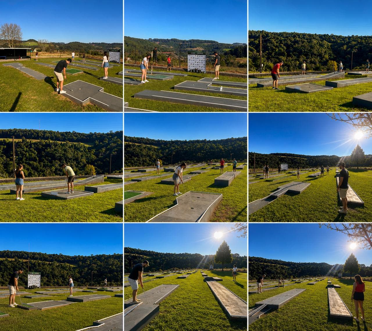 Experiência Mini Golf — o lugar
